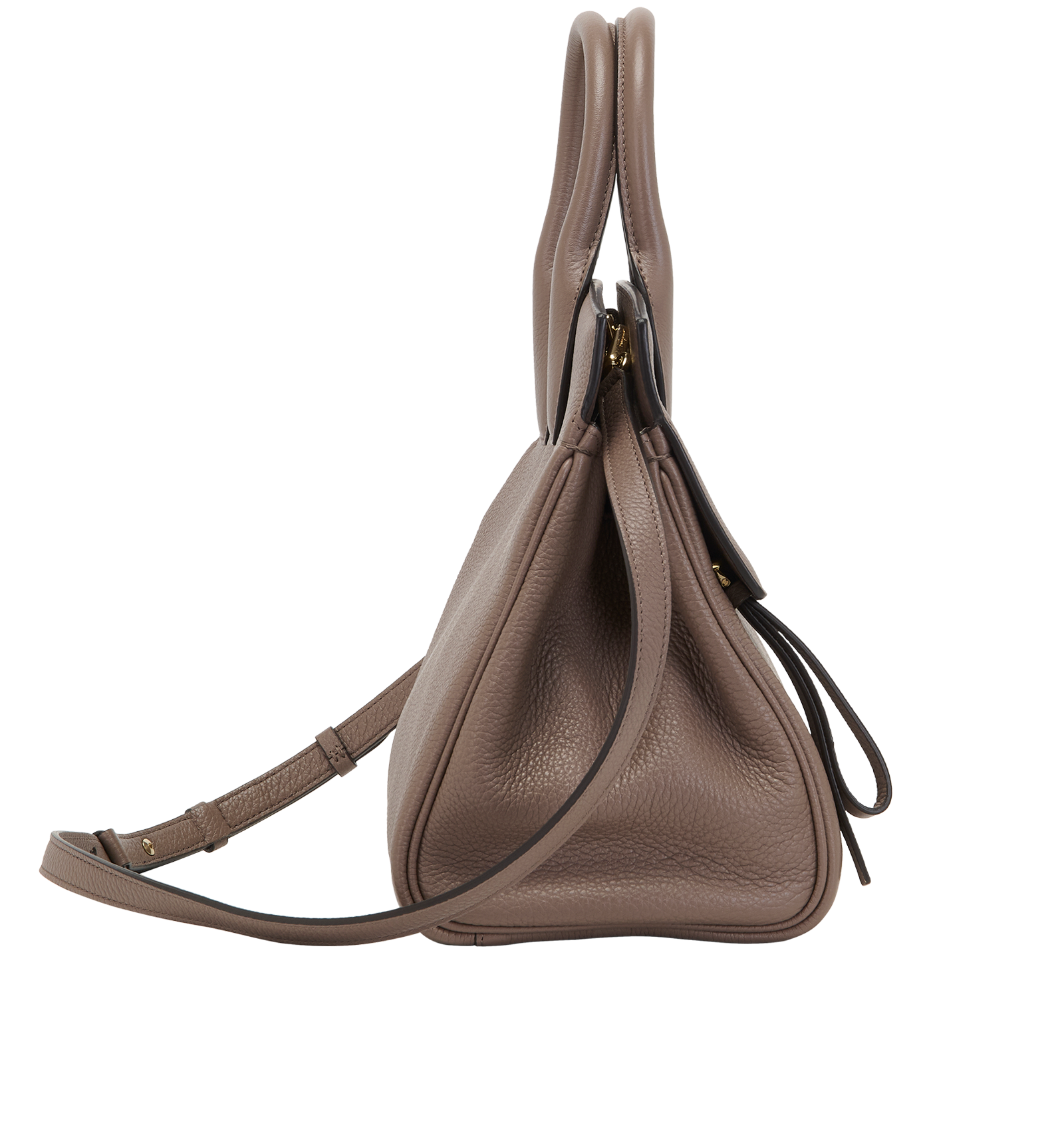 The Studio, &pound;850, Handbags, Grey, Leather, Side view